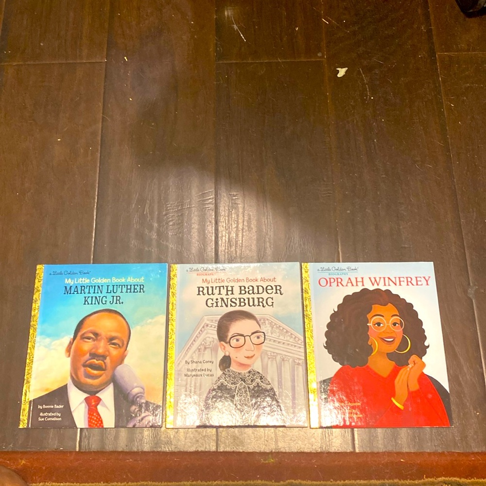 3 Little Golden Books Martin Luther King Jr. Ruth Bader Ginsburg & Oprah Winfrey